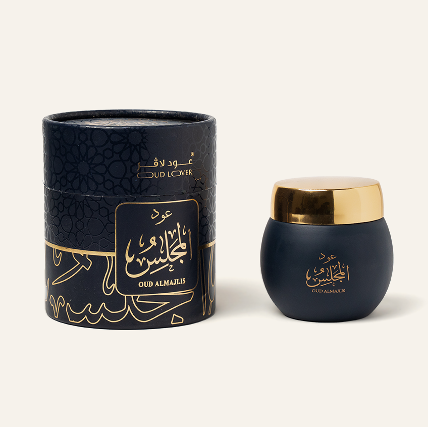 علبة عبوة بخور المجلس من عود لافر