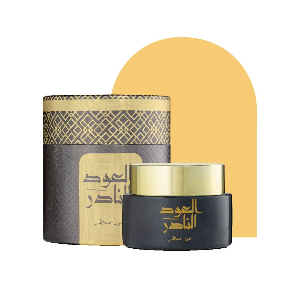 علبة عبوة بخور العود النادر